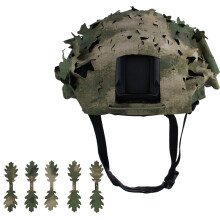 Camouflage Combat Helmet Cover For FAST Helmets, One Size Nylon Paintball Gear Accessory