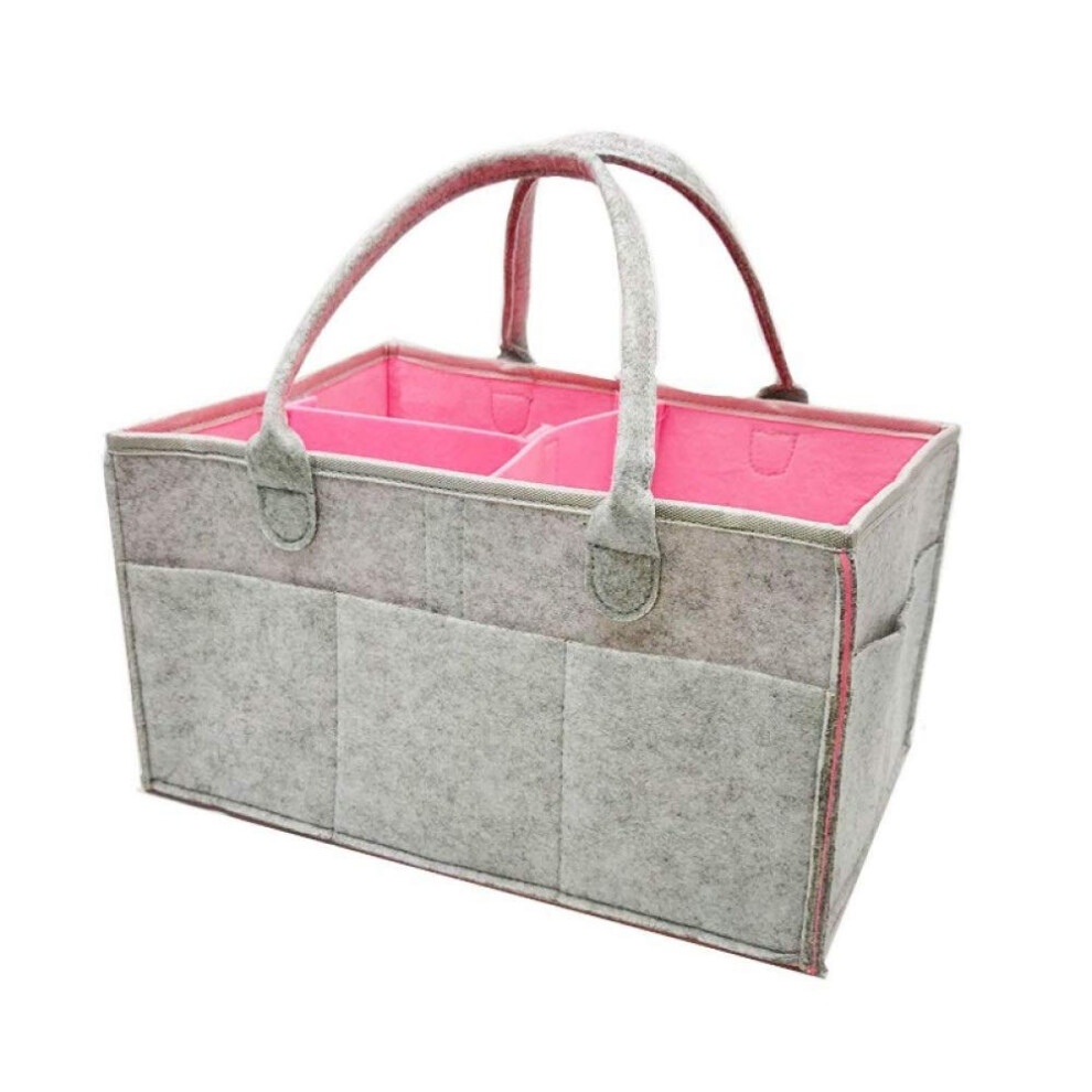 Diaper Caddy Organiser Storage Container Felt Basket Nappy Organiser
