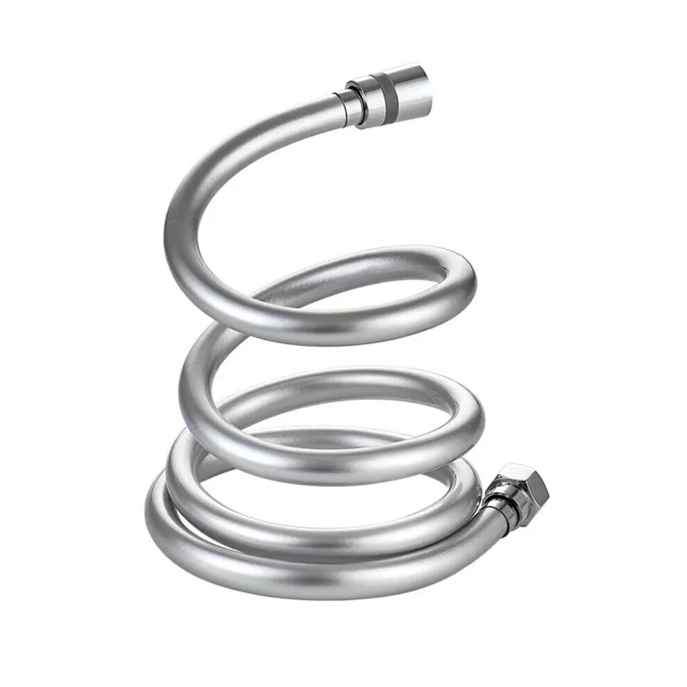 2 M Pvc Handheld Shower Hose, Explosionproof, Tangleresistant, Flexible Pressure Hose, Gi/2, Bathroom Accessories (Silver, 150Cm) 150Cm Silver 9382693584564