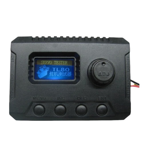 TL80 RC Servo Tester, Multifunctional, Programmable, Digital Steering Gear Performance for RC Robots, Helicopters, Auto Servos