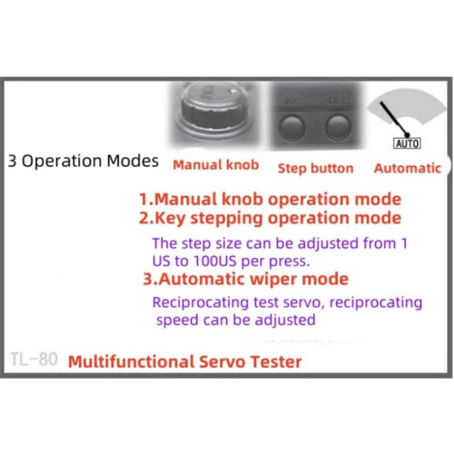 TL80 RC Servo Tester, Multifunctional, Programmable, Digital Steering Gear Performance for RC Robots, Helicopters, Auto Servos 2