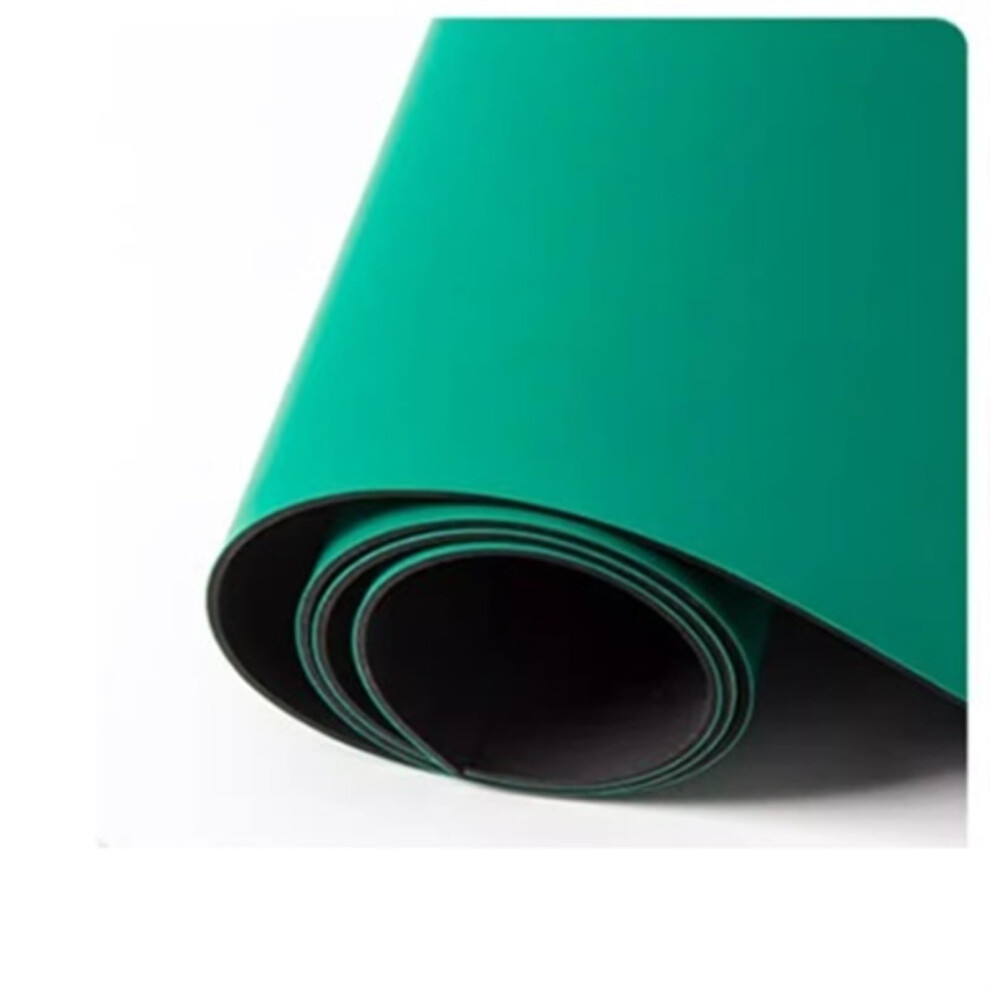 Esd Soldering Desk Mat 39 Inch Long, High Temperature Anti Static Workbench Grounding Pad For Electronics Repair, Green 9347817882865