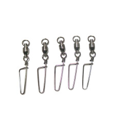 Fishing Barrel Swivel Connectors With Safety Snap Links For Carp Coarse Rigs Metal Tackle Accessories Smooth Rotating