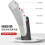 1.5/2 m soft silicone shower head hose with 360 rotation, flexible, tangle (White, 2.0M) 4