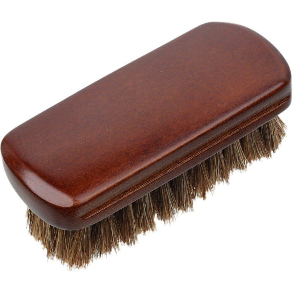 Horse Hair Beard Brush and Mustache Brush for Men, Military Style, Softens and Tames Beard Hair