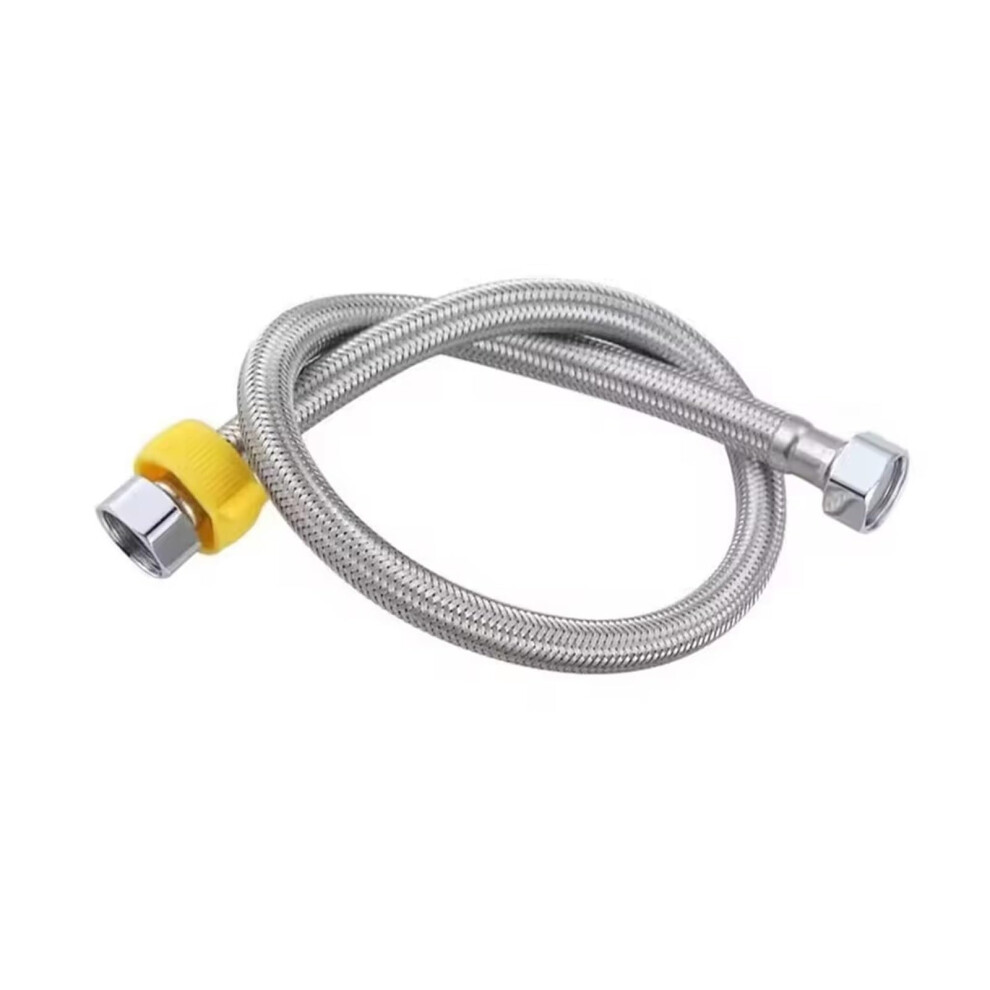 1/2 Inch Stainless Steel Sanitary Explosionproof Flexible Braided Hose Water Pipe 20/40/150/200Cm Shower Bathroom Accessories (A, 60Cm) 60Cm A 9426802429053