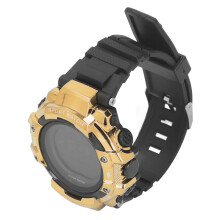 Sportuhr für Herren, wasserdicht 5 bar, großes LED-Display, Gold