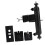 Solar Panel and Security Camera Mount 360 Adjustable Stainless Steel Gutter Bracket 1/4' Screw 1