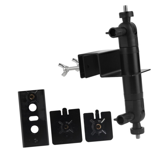 Solar Panel and Security Camera Mount 360 Adjustable Stainless Steel Gutter Bracket 1/4' Screw