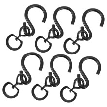 6Pcs Heavy Duty Rotatable Flowerpot Swivel Hooks for Garden Bird Feeders and Plant Baskets, Durable Solid Color Design