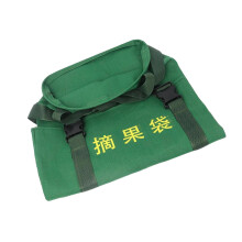 Fruit Picking Bag Easy To Use Garden Apron Storage Pouch For Outdoor Farmers Bag Steel Circle Green