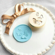 Zinc Alloy Embossed Fire Painted Seal Sealing Wax Stamp Head Wax Seal Stamp for Envelopes Wedding Invitation Album Seal Stamp No.6