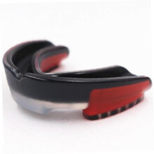 Black Teeth Protector Mouldable Gel Mouthguard for Hockey, Boxing, American Football - Custom Fit Gumshield, Black Color
