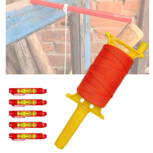 540Ft High Visibility Nylon Mason Line Spool Containing 5 Builts 1