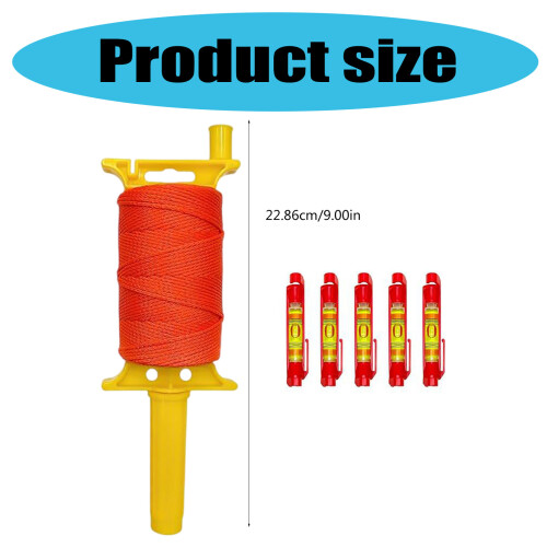 540Ft High Visibility Nylon Mason Line Spool Containing 5 Builts 2