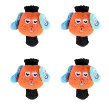 Pack of 4 Rubber Chair Leg Protectors Soft Caps Prevent-Orange