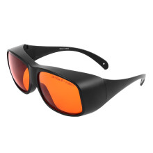 Violette Schutzbrille 532nm OD5+ TR90 Schwarz/Orange zum UV-Lichtschutz