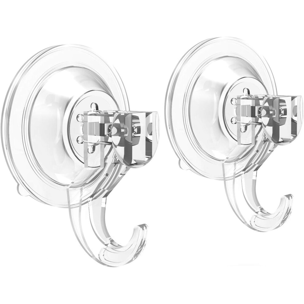 Pet Plastic Suction Hooks, Clear Suction Cups With Enhanced Locking Mechanism, 6.61 Lbs Weight Capacity, Easy To Install And Remove, Suitable For Mult 9130438392512