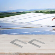 Fotovoltaisk jordpakning, kabelklemme, ledende skive, PV-plateavstand, solcellepanel, rustfritt stålmerke