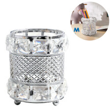 Modern Geometric Crystal Makeup Brush Organizer, Environmental Protection Material For Safe Use, Easy Cleaning Maintains Alike New Condition