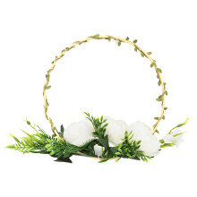 Wedding Floral Halo, Photoshoot Flower Headpiece, Adjustable Flower Headband, Meticulously Handcrafted, Non-Toxic Healthy Base, Perfect For Room Decor