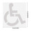Handicap-Schablone, wiederverwendbare 3