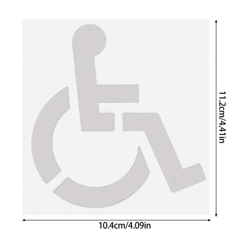 Handicap-Parkplatz-Schablonenmarkierung, flexible Garage, 2