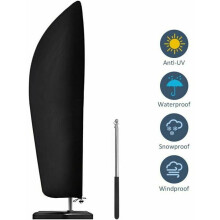 Premium Outdoor Umbrella Cover, Wide Compatibility Patio Cover For 2 To 4 M Wide Outdoor Parasols, With Telescopic Pole And Wind-resistant Design,