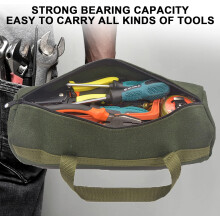 Canvas Tool Pouch For Electrician, Portable Tool Storage Organizer With Encrypted Thickened Canvas, Ideal For Maintenance And Repair Jobs