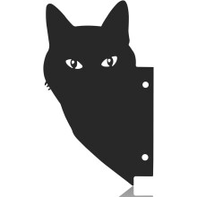 Gatto da giardino per esterni, migliora l'aspetto del giardino, porta vivacità di colore divertente, facile installazione con paletti di legno