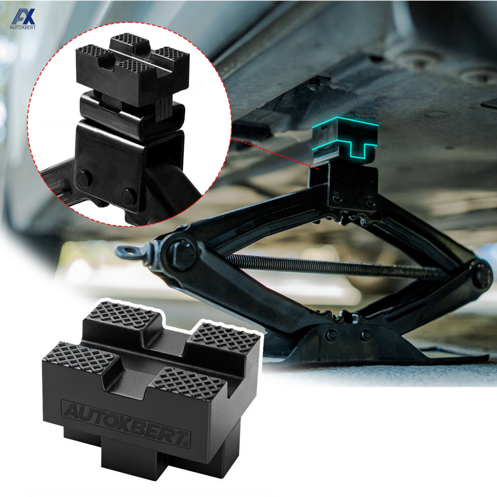 Universal Rubber Pinch Weld Jack Pad Adapter For Scissor Jack Lift Protects Undercarriage Prevents Scratches Car Kit 6935161517576