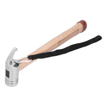 High-Quality Steel Camping Hammer With Wooden Handle, Comfort Grip & Safety Strap For Tent Stakes, Perfect For Outdoor Enthusiasts