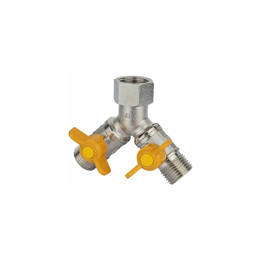 Double Shut-Off Design, Nickel Plated Brass Shower Arm Diverter For Unmatched Durability, Garden Hose Splitter Offers Versatility, Corrosion 9405630297560