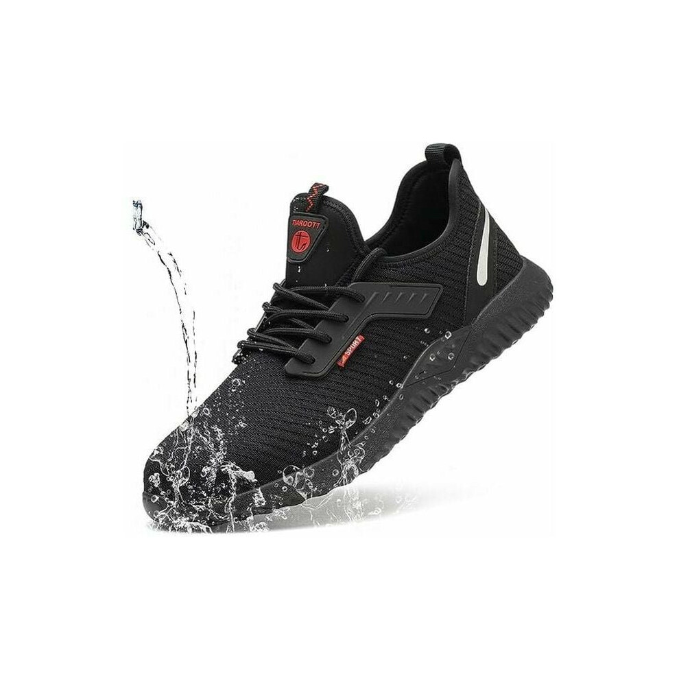 Lightweight Safety Work Shoes For Men Women, Breathable Industrial Sneakers With Impact Resistant Steel Toe, Comfortable Slip Resistant Puncture 9358999324357