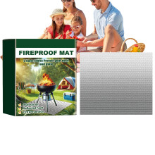 Grill Fireproof Pad SparkResistant Fire Pit Mat Ground Cover for Patio Heaters, Wood Pits, Camping Bonfires 39x47in