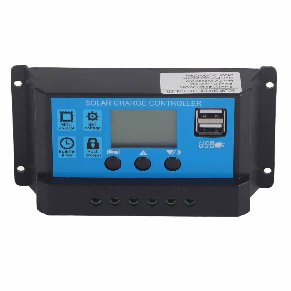Innovative Pwm Solar Charge Controller, 12V 24V Ultra-Wide Charge And Discharge Adjustable, Adjustable Parameter Lcd Display For Smart Homes 9441426568674