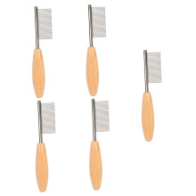 Grooming Comb 5Pack, Compact MultiFunction Dog Cat Comb, Portable Rounded Tips For Skin Safety, Daily Use Bathing