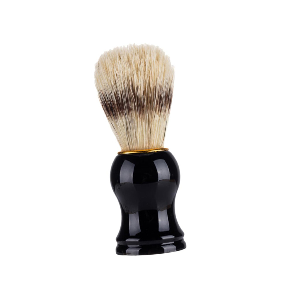 Beard Brush with SkinSafe Boar Bristles and Ergonomic Handle for Men's Shaving and Grooming Kit
