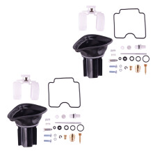 2 Sätze Vergasermembran-Schwimmer-Reparaturset passend für Yamaha XVS 1100 2007 2006 2005 2004 2003 2002 2001 2000 1999