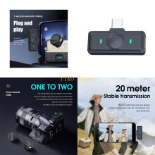 K32C Videoaufnahmemikrofone Wireless Lavalier Mikrofone für Telefon