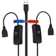 USB 2.0 Y Splitter Kabel Adapter 1 zu 2 USB 2.0 Männchen zu USB 2.0 Weibchen Datensynchronisation Ladekabel Verlängerungskabel 30 cm