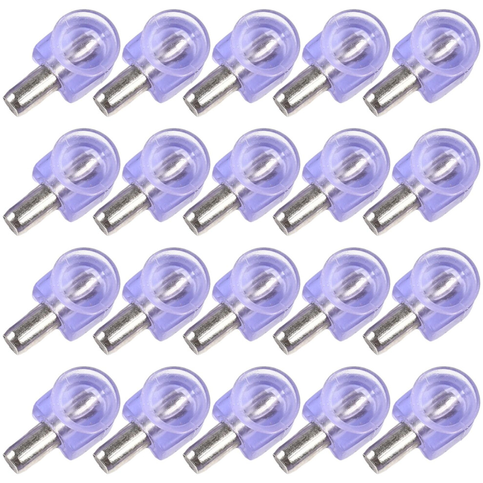 20Pcs Shelf Studs Pegs Plastic Laminate Support Bracket Cabinet Wardrobe Shelves Glass Plate Support Fixed Furniture Hardware 6935161493160