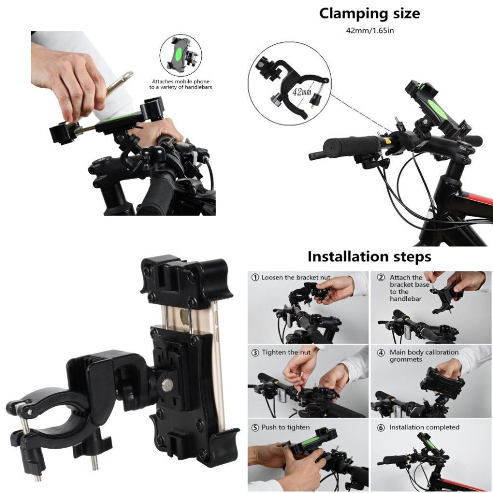Phone Hold Convenient Opening & Closing Phone Stand Phone Mount For Motorbike 6935161516999