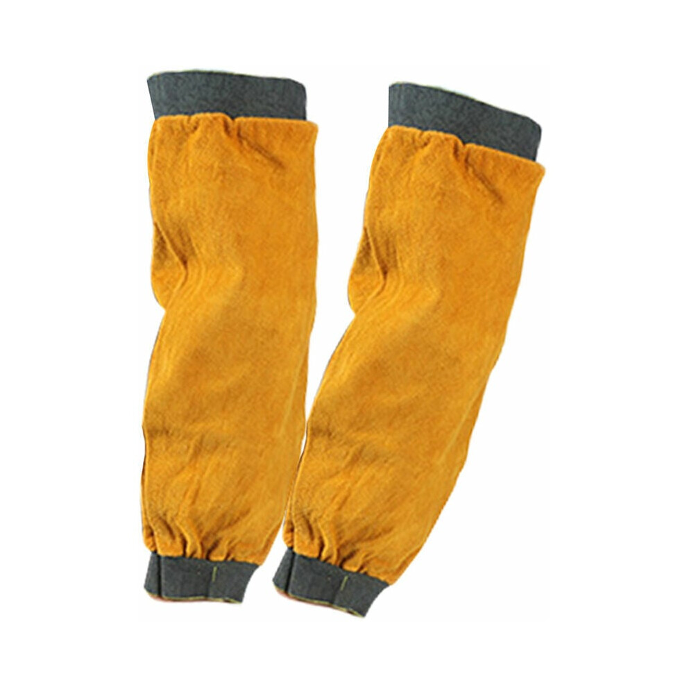 Protective Welding Sleeves For Durable Arm Safety, Durable Wear Resistant Split Cowhide Leather Sleeves With Kevlar Stitching, Efficient Protection 9340258709784