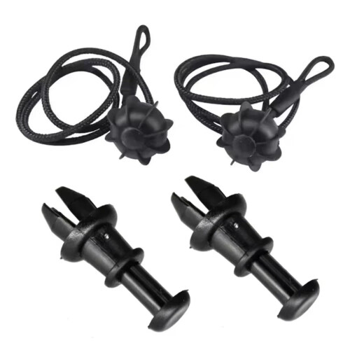 Boot Trunk Parcel Shelf String Clips 2pcs Secure Cargo Elastic Strap for Golf Mk6 and Tiguan