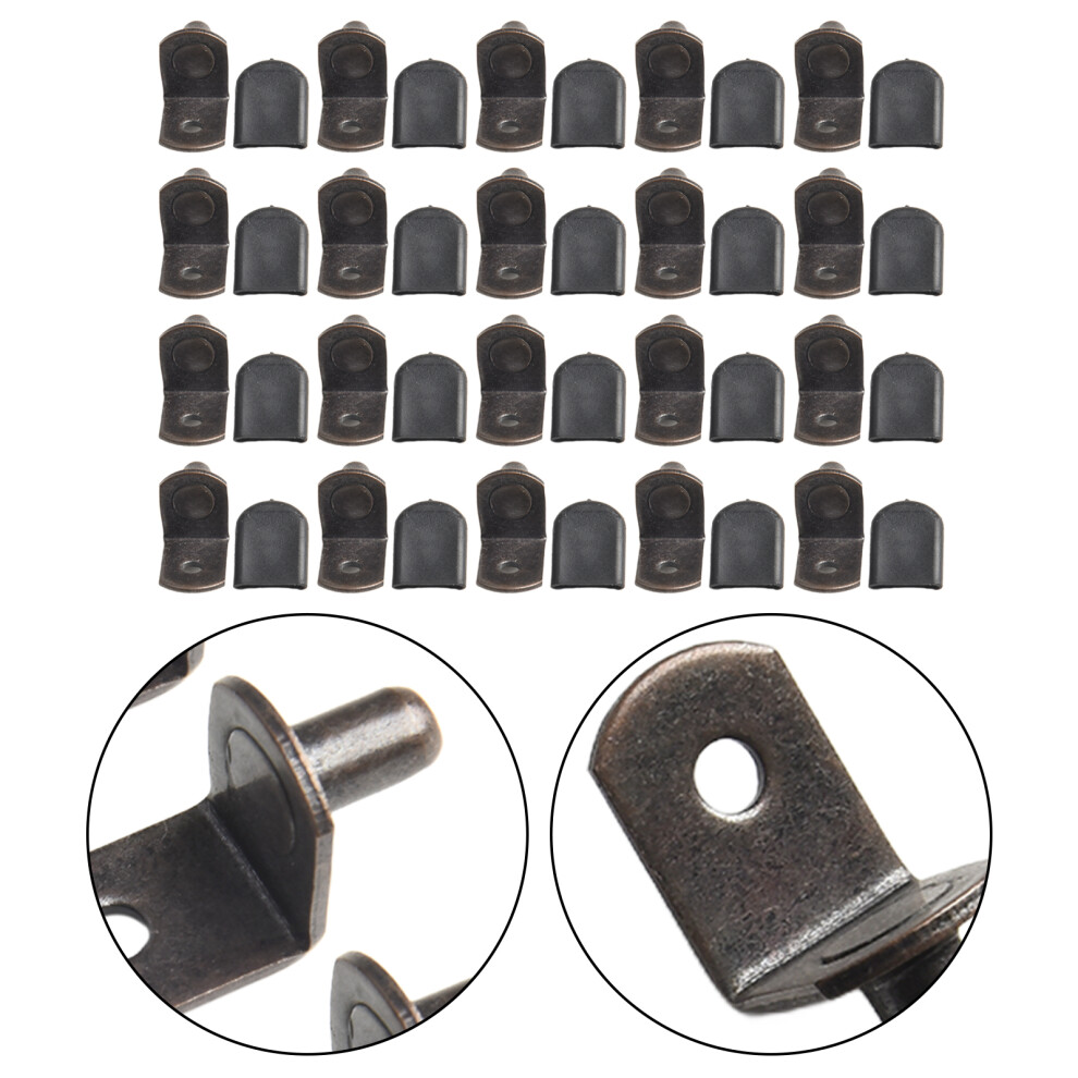 20Pcs 6Mm Shelf Brackets Support Studs Pegs Pins Fixed Cabinet Cupboard Furniture Shelf Wall Mount Bracket Holder Hardware 6935161492835