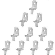 (As show, One size) 10 pcs Shelf Bracket Peg Shelf Bracket Furniture Shelf Pin Bracket Wall Mount Cabinet  For Cabinet Closet Bookcase