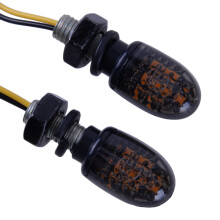 Universelles vorderes hinten, links rechts Mini-Blinkerlicht, LED-Blinker, Markierungslampe für Motorrad, ATV, Dirtbike, 12V, 2Pcs,