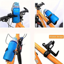 Fahrrad-Schnellverschluss-Wasserflaschenhalter, multifunktionaler Wasserbecherhalter mit 360-Grad-Drehung, Radausrüstung