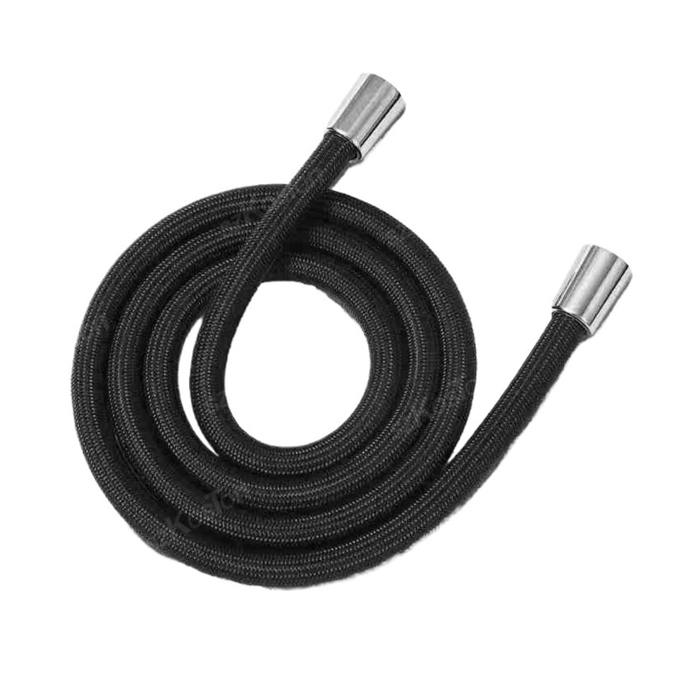 1.5/2 M Nylon Flexible Shower Head Hose, Pressure Shower Pipe, Gi/2 Universal Shower Pipe, Bathroom Accessories (Black, 2.0 M) 2.0M Black 9347817884753